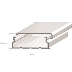   Efapel 10150 CBR 2M Csatorna 40x12,5 műanyag fali 2m/szál, fedéllel, fehér IK05