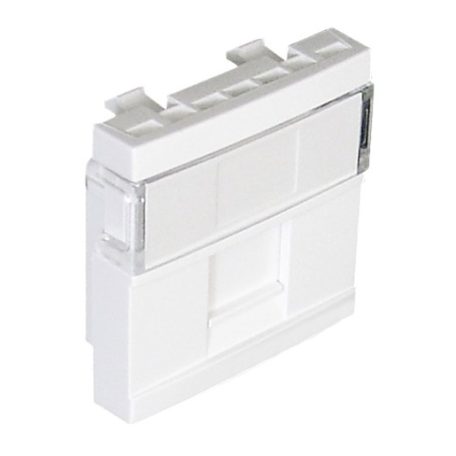 Efapel 45976 SBR QUADRO 45 informatikai dugalj RJ45 Cat5e UTP, fehér 1 modul #