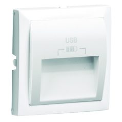 Efapel 90673 TBR Dupla USB fedlap fehér #