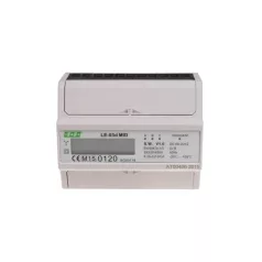   F&F LE-03D Fogyasztásmérő DIN sínre, 3 fázisú hitelesített 100A LCD, MID 7 modul