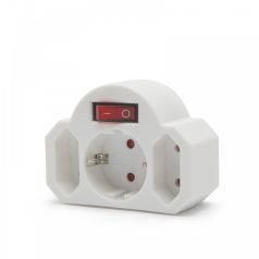   GLB 05674 Elosztó 1-2+1 kapcsolóval, földelt, gyerekvédelemmel