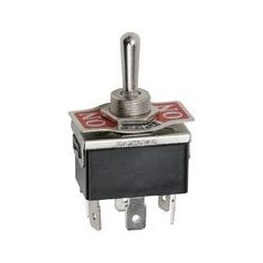   GLB 09051 Karos kapcsoló, fém, 3 állású, 2 áramkör, 10A, 250V