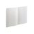 IDE DFF108PO/RR Kiselosztó DIAMANT 6/18  fehér süllyesztett műanyag tégla falba IP40 PE+N teli ajtó