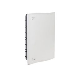   IDE DFF42PO/RR Kiselosztó DIAMANT 3/14 fehér süllyesztett műanyag tégla falba IP40 PE+N teli ajtó 