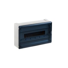   IDE GPS18PT/RR Kiselosztó GOLD 1/18 fehér falon kívüli műanyag IP40 PE+N átlátszó ajtó