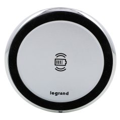   Legrand 077641L Incara Vezeték nélküli töltő - bútorba süllyeszthető, 15 W, IP 44, alumínium