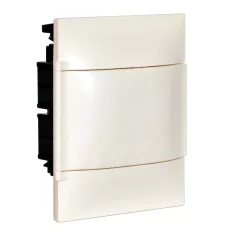   Legrand 134166 PractiboxS 1 sor 6 modul, gipszkartonba süllyeszthető kiselosztó (850°C), fehér ajtóval, védőföld és nulla elosztókapoccsal