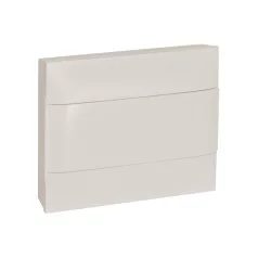   Legrand 135201 PractiboxS 1 sor 12 modul, falon kívüli kiselosztó(650°C), fehér ajtóval, védőföld és nulla elosztókapoccsal