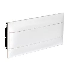   Legrand 137165 PractiboxS 1 sor 22 modul, gipszkartonba süllyeszthető kiselosztó(850°C), fehér ajtóval, védőföld és nulla elosztókapoccsal