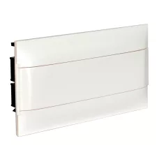   Legrand 137166 PractiboxS 1 sor 18 modul, gipszkartonba süllyeszthető kiselosztó(850°C), fehér ajtóval, védőföld és nulla elosztókapoccsal