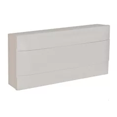  Legrand 137205 PractiboxS 1 sor 22 modul, falon kívüli kiselosztó(650°C), fehér ajtóval, védőföld és nulla elosztókapoccsal