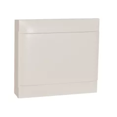   Legrand 137207 PractiboxS 2 sor 18 modul, falon kívüli kiselosztó(650°C), fehér ajtóval, védőföld és nulla elosztókapoccsal