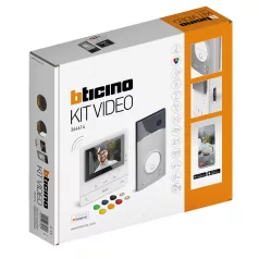   364614 Bticino 2 vezetékes (SCS buszos) videó kaputelefon, bővíthető 1 lakásos szett, Classe 100X16E beltérivel, WiFi-vel, proximity beléptetéssel