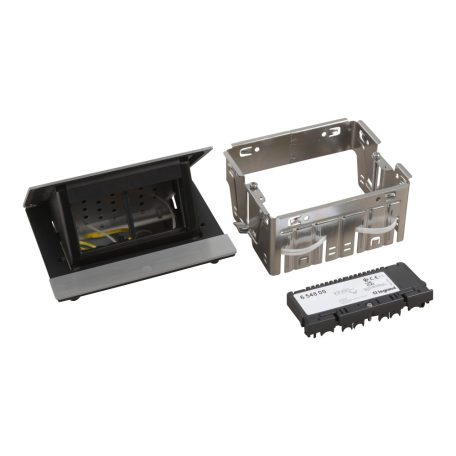 Legrand 654800 Incara Incara Pop-up - bútorba süllyeszthető, 4 modul üres, rozsdamentes acél