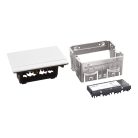 Legrand 654803 Incara Incara Pop-up - bútorba süllyeszthető, 4 modul üres, alumínium