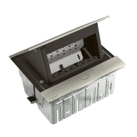 Legrand 654812 Incara Incara Pop-up IP44 - bútorba süllyeszthető, 4 modul üres, rozsdamentes acél