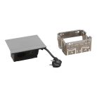 Legrand 654828 Incara Incara Pop-up - bútorba süllyeszthető, 4 modul, 2P+F + USB C aljzat, rozsdamentes acél