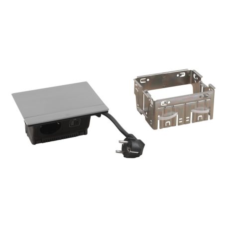Legrand 654828 Incara Incara Pop-up - bútorba süllyeszthető, 4 modul, 2P+F + USB C aljzat, rozsdamentes acél