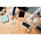 Legrand 654854 Incara Incara Flip up - bútorba süllyeszthető, 8 modul, 3x2P+F + USB A+C aljzat, 2m kábellel, alumínium