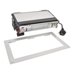   Legrand 654855 Incara Incara Flip up - bútorba süllyeszthető, 8 modul, 2x2P+F + USB A+C + RJ45 Cat.6 UTP 1 modul + HDMI 1 modul aljzat, 2m kábellel, alumínium