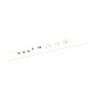 Legrand 654863 Incara Incara Multilink - bútorba süllyeszthető, 12 modul, 3x2P+F + USB A+C + 3xRJ45 Cat.6 UTP 1 modul + HDMI 1 modul aljzat, 2m kábellel, fehér