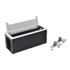 Legrand 654870 Incara Incara Top access - bútorba süllyeszthető, 8 modul (295 mm széles), üres, rozsdamentes acél