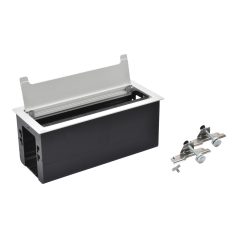   Legrand 654870 Incara Incara Top access - bútorba süllyeszthető, 8 modul (295 mm széles), üres, rozsdamentes acél