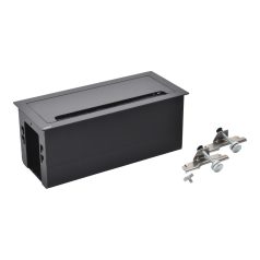   Legrand 654872 Incara Incara Top access - bútorba süllyeszthető, 8 modul (295 mm széles), üres, fekete