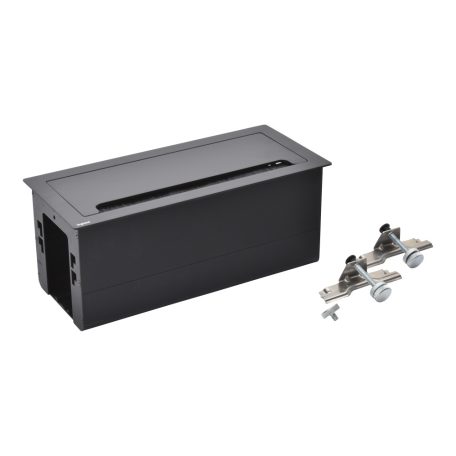 Legrand 654872 Incara Incara Top access - bútorba süllyeszthető, 8 modul (295 mm széles), üres, fekete