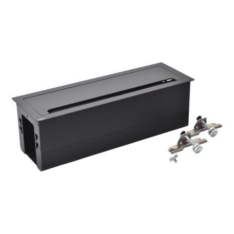 Legrand 654875 Incara Incara Top access - bútorba süllyeszthető, 12 modul (385 mm széles), üres, fekete