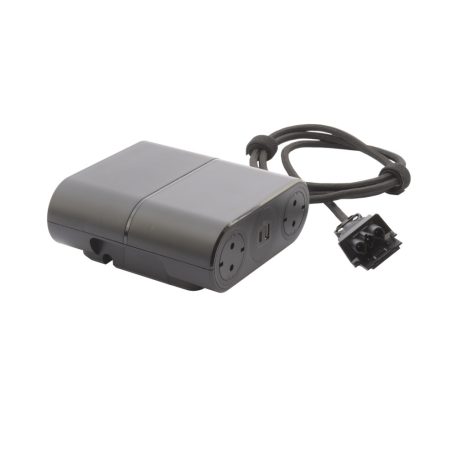 Legrand 654889 Incara Incara Link on elosztóállomás kiegészítő (kat. Szám: 654887/88-hoz csatlakoztatható), 4x2P+F + 2xUSB A+C, 1,5 m Wieland kábellel, fekete