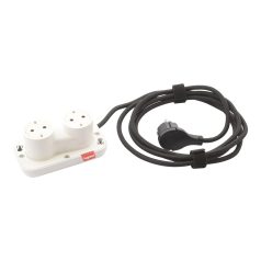   Legrand 654910 Incara Incara Electr on 2x2P+F csatlakozóaljzat, 2,5m kábellel, fehér