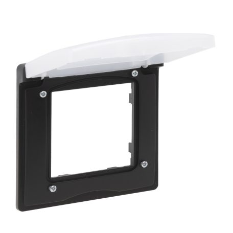 Legrand 863596 Niloé Step 1-es keret, IP44, fekete