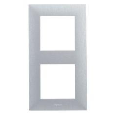 Legrand 863892 Niloé Step 2-es keret, csiszolt alumínium