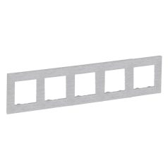 Legrand 863895 Niloé Step 5-ös keret, csiszolt alumínium