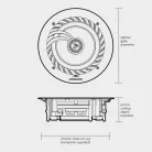 1568 Lithe Audio 6.5" Low Profile Passive Ceiling Speaker