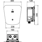 Obo Bettermann elektromos autótöltő 6570022 WB AC BL KS Wallbox Ion Key