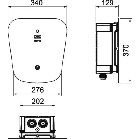 Obo Bettermann elektromos autótöltő 6570026 WB AC BL KS SPD Wallbox Ion Key Protect
