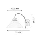 Rábalux 2701 Marian falikar E27 1x60W bronz