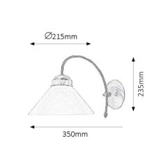 Rábalux 2701 Marian falikar E27 1x60W bronz