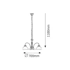 Rábalux 2703 Marian 3ágú csillár E27 3x60W bronz
