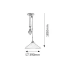 Rábalux 2706 Marian függeszték E27 1x100W bronz