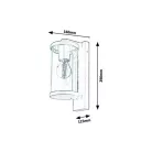 Rábalux 7891 Silistra kültéri fali lámpa, fekete, E27, 1X60W