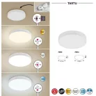 Rábalux 7893 Tartu kültéri LED mennyezeti lámpa, kerek, fehér, 18W