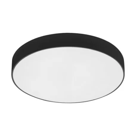 Rábalux 7898 Tartu kültéri LED mennyezeti lámpa, kerek, fekete, 24W