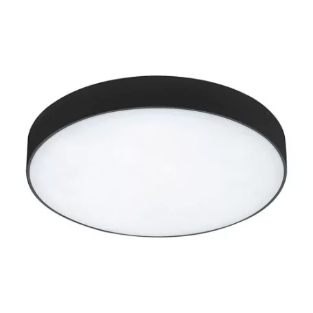 Rábalux 7898 Tartu kültéri LED mennyezeti lámpa, kerek, fekete, 24W