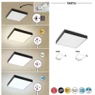 Rábalux 7900 Tartu kültéri LED mennyezeti lámpa, szögletes, fekete, 24W