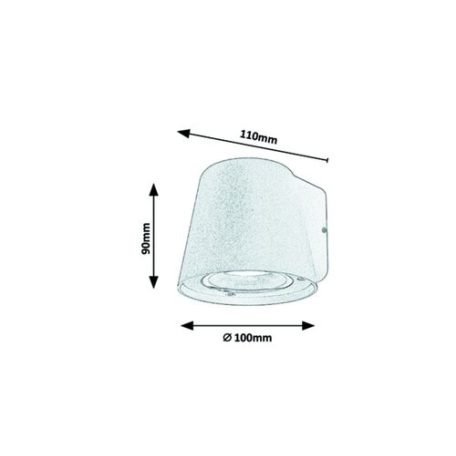 Rábalux 7959 Mandal Kültéri fali lámpa, fekete, GU10, 1X35W