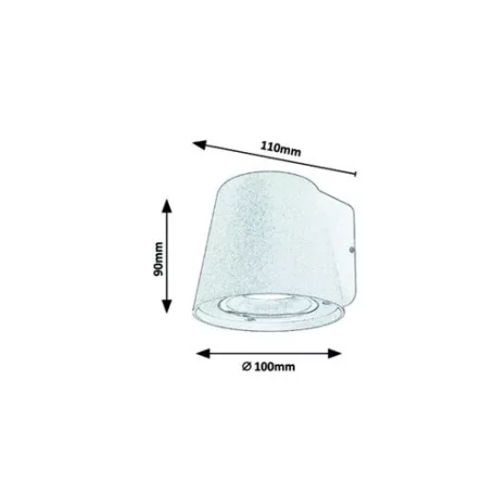 Rábalux 7960 Mandal Kültéri fali lámpa, fehér, GU10, 1X35W