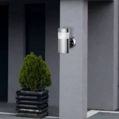   Rábalux 8142 Detroit LED kültéri fali lámpa, rozsdamentes acél, 6W, IP44